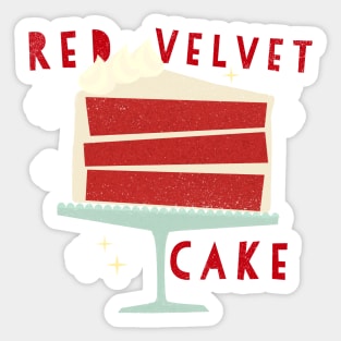 All American Classic Red Velvet Cake Sticker